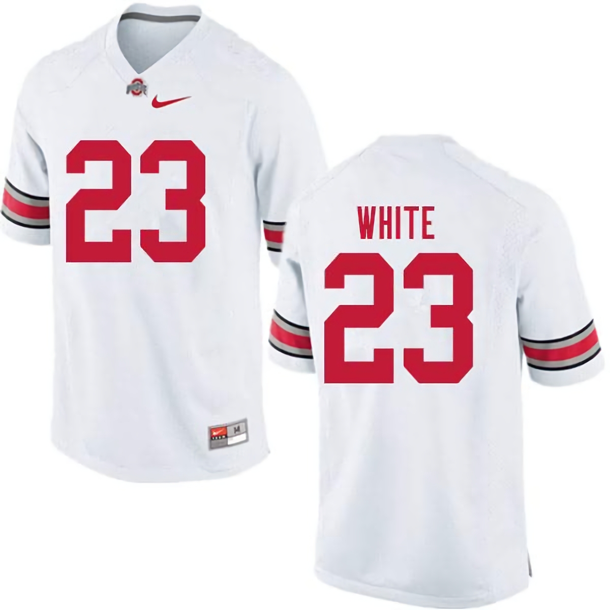 De'Shawn White Ohio State Buckeyes Men's NCAA #23 Nike White College Stitched Football Jersey QXP5356RB